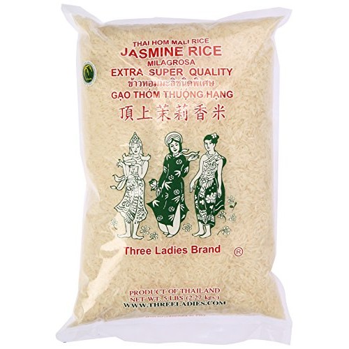 Three Ladies Jasmine Rice Long Grain 5 lbs 011109