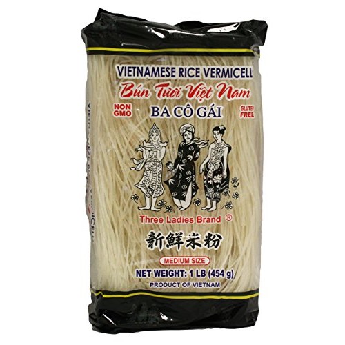 Three Ladies Vietnamese Rice Stick Vermicelli, 16 Oz., 3 Pack