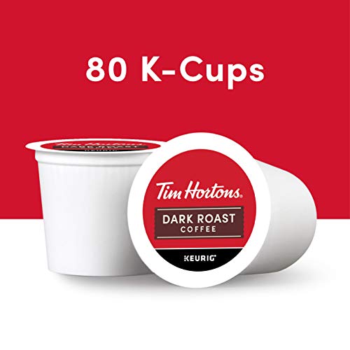 Tim Hortons Dark Roast Coffee, Single-Serve K-Cup Pods Compatibl