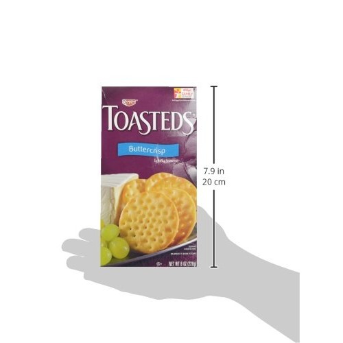 Keebler, Toasteds, Crackers, Buttercrisp, 8 Oz