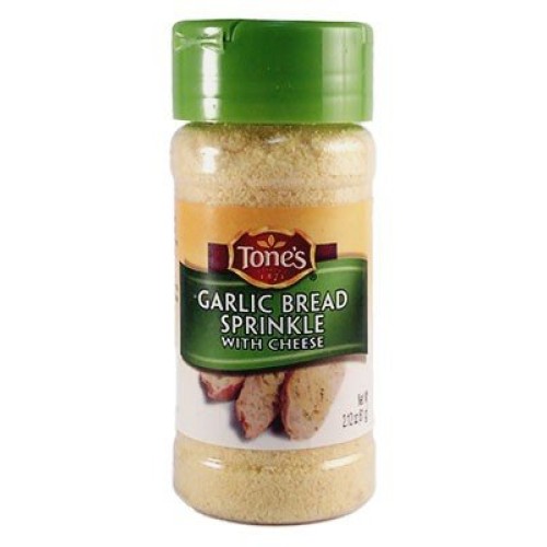 Tones Garlic Bread Sprinkle With Cheese, 2.12 Oz.Pack Of 6