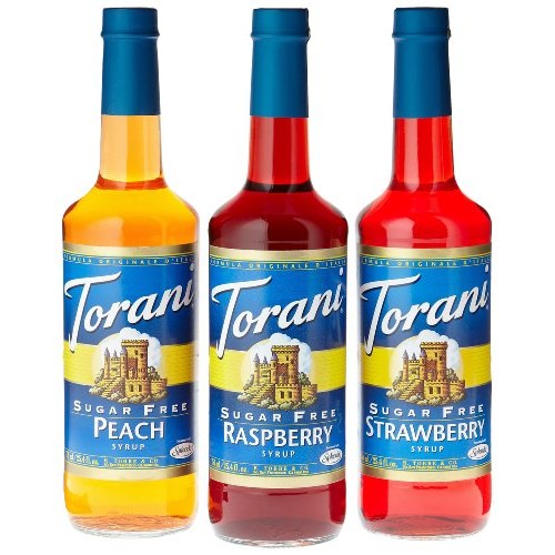 Torani Sugar Free Fruit Flavor Syrup Variety Pack - Raspberry, S