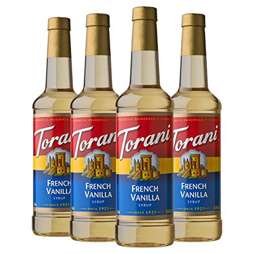 Torani Syrup, French Vanilla, 25.4 Fl Oz, Pack Of 4