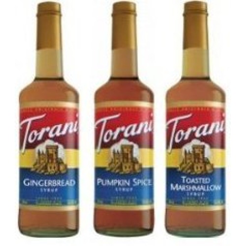 Torani Holiday Syrup Flavors, Gingerbread, Pumpkin Spice And Toa