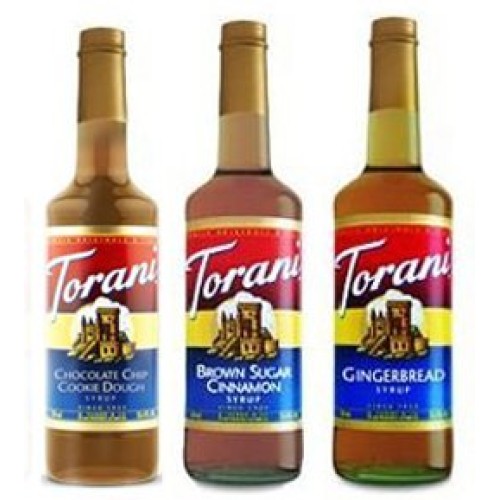 Torani Syrups Holiday 3 Pack Gingerbread, Brown Sugar Cinnamon A