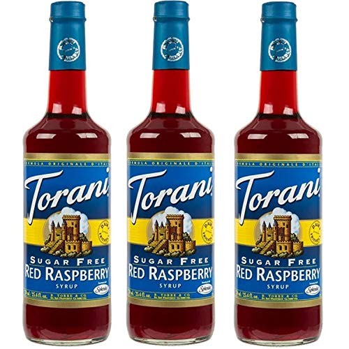 Torani 3 Pack Sugar Free Red Raspberry