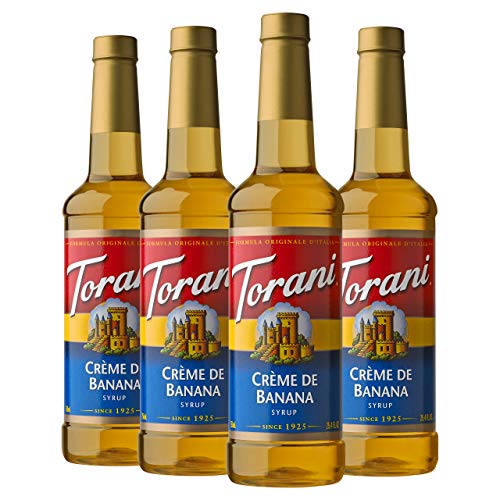 Torani Syrup, Creme De Banana, 25.4 Ounce Pack Of 4