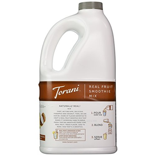 Torani Pina Colada Real Fruit Smoothie Mix, 64 Oz