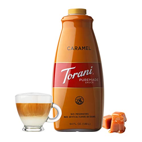 Torani Puremade Sauce, Caramel, 64 Ounces