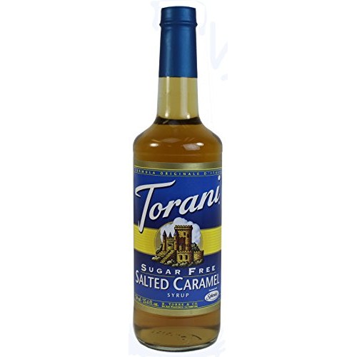 Torani Sugar Free Salted Caramel Flavoring Syrup, 750Ml 25.4 Fl