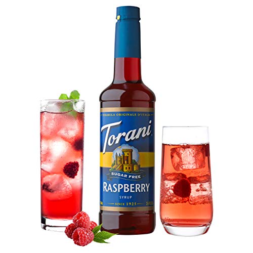 Torani Sugar Free Syrup, Raspberry, 25.4 Ounces Pack Of 4