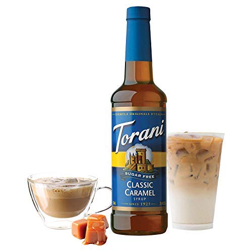 Torani Sugarfree Classic Caramel Syrup With Splenda 750 Ml/25.4