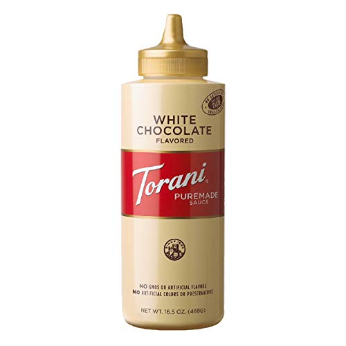 Torani White Chocolate Sauce 16.5 Oz Pack Of 4