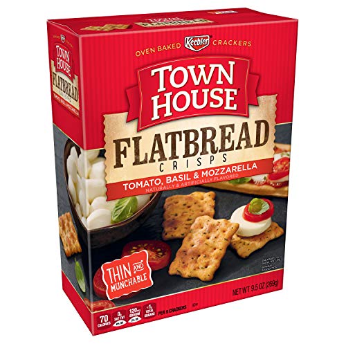 Keebler, Town House Flatbread Crisps, Crackers, Italian Herb, 9.