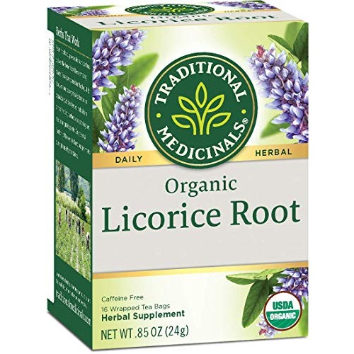 Traditional Medicinals Organic Licorice Root Tea, 16 Bags Pack