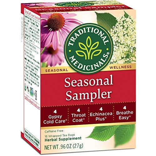 Traditional Medicinals Seasonal Tea Sampler Variety Pack, 16 Tea