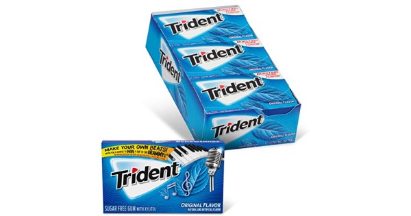 Trident Original Flavor Sugar Free Gum, 12 Packs Of 14 Pieces ...