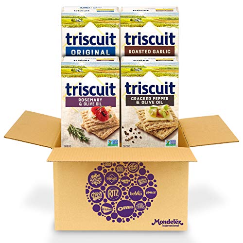 Triscuit Whole Grain Crackers 4 Flavor Variety Pack, Regular Siz