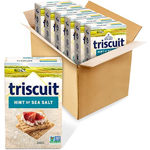 Triscuit Hint Of Sea Salt Whole Grain Wheat Crackers, 6 - 8.5 Oz