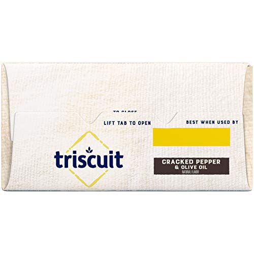 Triscuit Cracked Pepper &Amp; Olive Oil Whole Grain Wheat Crackers,