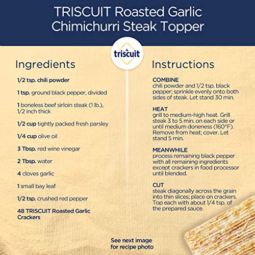 Triscuit Roasted Garlic Whole Grain Wheat Crackers, 8.5 Oz