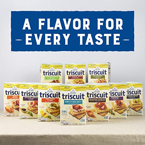 Triscuit Roasted Garlic Whole Grain Wheat Crackers, 8.5 Oz