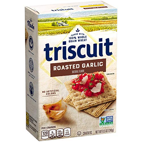 Triscuit Roasted Garlic Whole Grain Wheat Crackers, 8.5 Oz