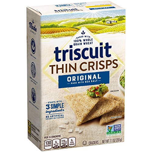 Triscuit Thin Crisps Original Whole Grain Wheat Crackers, 6 - 7.