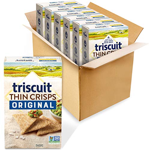 Triscuit Thin Crisps Original Whole Grain Wheat Crackers, 6 - 7.