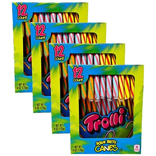 Trolli Sour Brite Hard Candy Canes Perfect For Kids And Adults 6