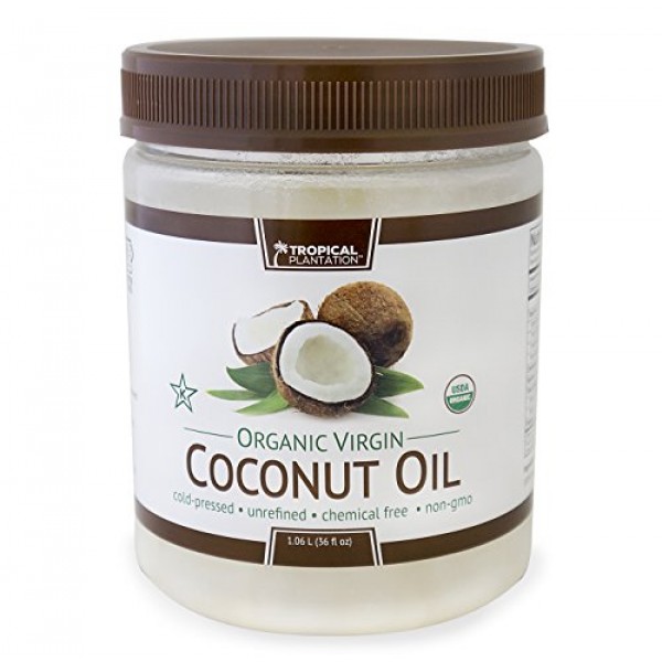Tropical Plantation 72oz Organic Virgin Coconut Oil Twin ...