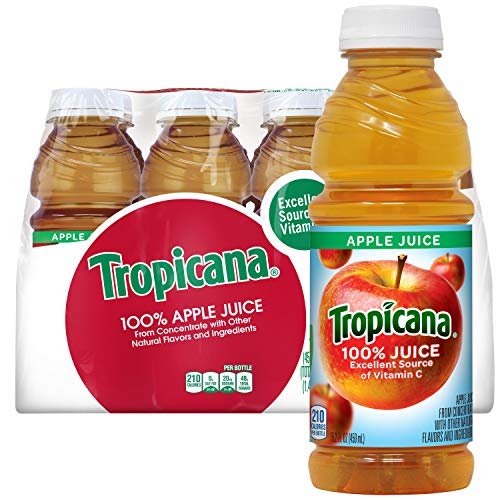 Tropicana 100% Apple Juice, 15.2 Fl Oz Bottles, Pack Of 12