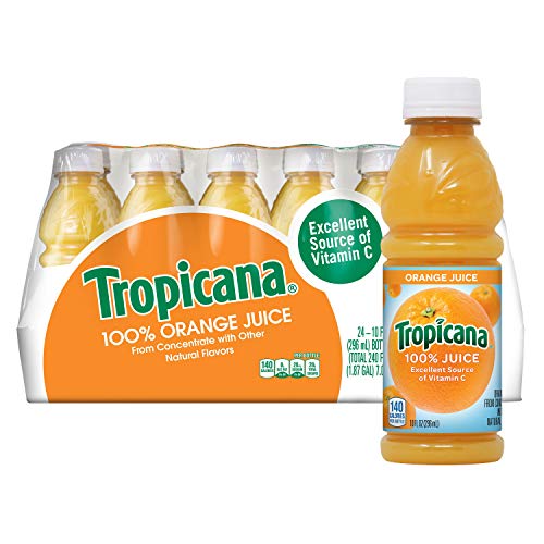 Tropicana Orange Juice, 10 Ounce Pack Of 24