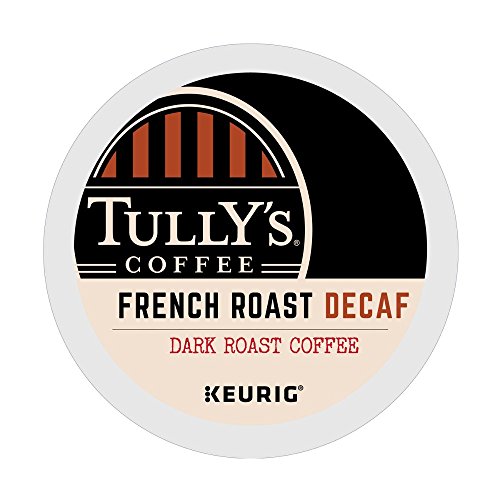 Tullys French Roast Decaf Coffee K Cup 48 Count