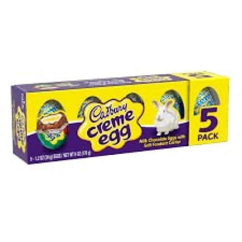 Cadbury Creme Eggs, 1.2-Ounce Pack of 5 in Tundras Box