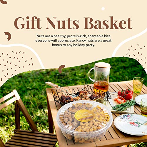 Gift Nut Tray, Assorted Gourmet Nuts Gift Basket With Ribbon - I