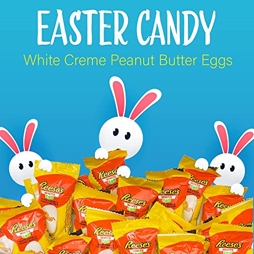 Reeses-Eggs Chocolate Easter 1 pound White Creme Peanut Butter C...