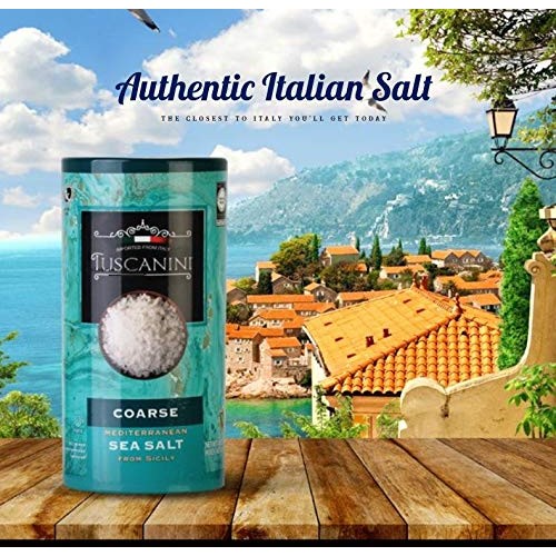 Tuscanini, Coarse Mediterranean Sea Salt, 16Oz Tube, From Sicily