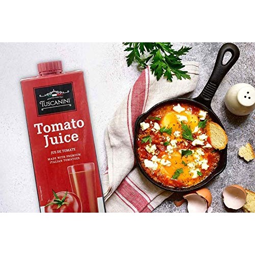 Tuscanini Premium Italian Tomato Juice 33.8Oz 2 Pack Resealabl