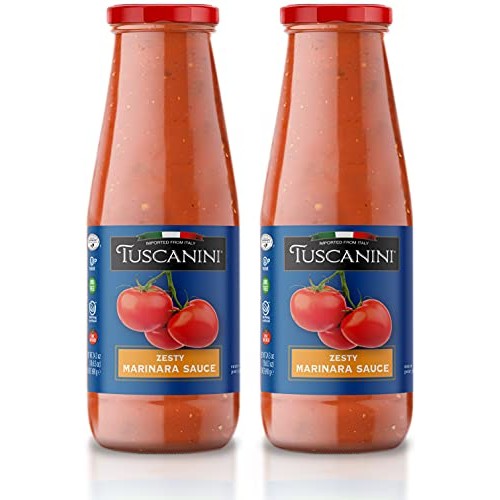 Tuscanini Zesty Italian Marinara Sauce 24.3Oz 2 Pack |Authenti