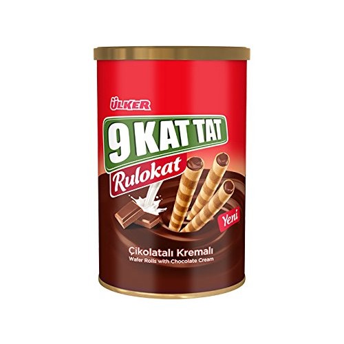 Ulker 9 Kat Tat Rulokat Wafer Rolls W/ Chocolate Cream 8.1 Oz