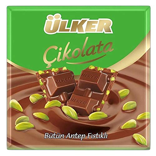 Ulker Turkish Milk Chocolate With Pistachio Sutlu Fistikli Ciko