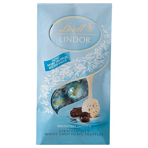 Lindt Lindor Truffles Stracciatella White Chocolate Shell With C