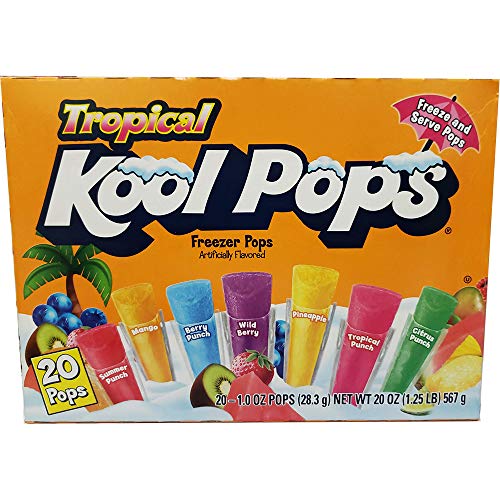 Pack of 16, 320 Ct Kool Aid Freezer Pops Tropical Flavors