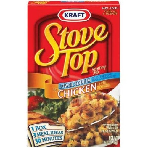 Stove Top Lower Sodium Chicken Stuffing Mix Pack Of 3 6 Oz Boxes