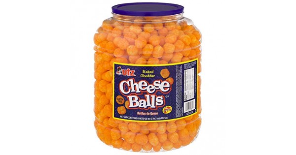  Utz Cheese Balls – 35 Ounce Barrel (2 lbs) – Made with Real  Cheese, Resealable Container, Gluten Free, Easy and Quick Party Snack