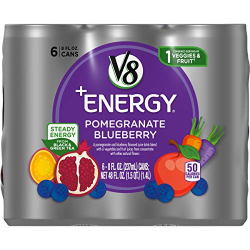 V8 +Energy, Healthy Energy Drink, Natural Energy From Tea, Pomeg