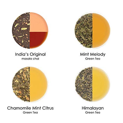 Assorted Loose Leaf Tea Sampler | 20 Teas, 100 Servings | Black,