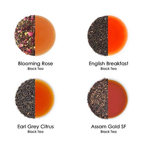 Assorted Loose Leaf Tea Sampler | 20 Teas, 100 Servings | Black,