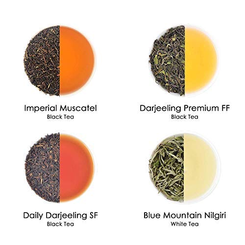 Assorted Loose Leaf Tea Sampler | 20 Teas, 100 Servings | Black,